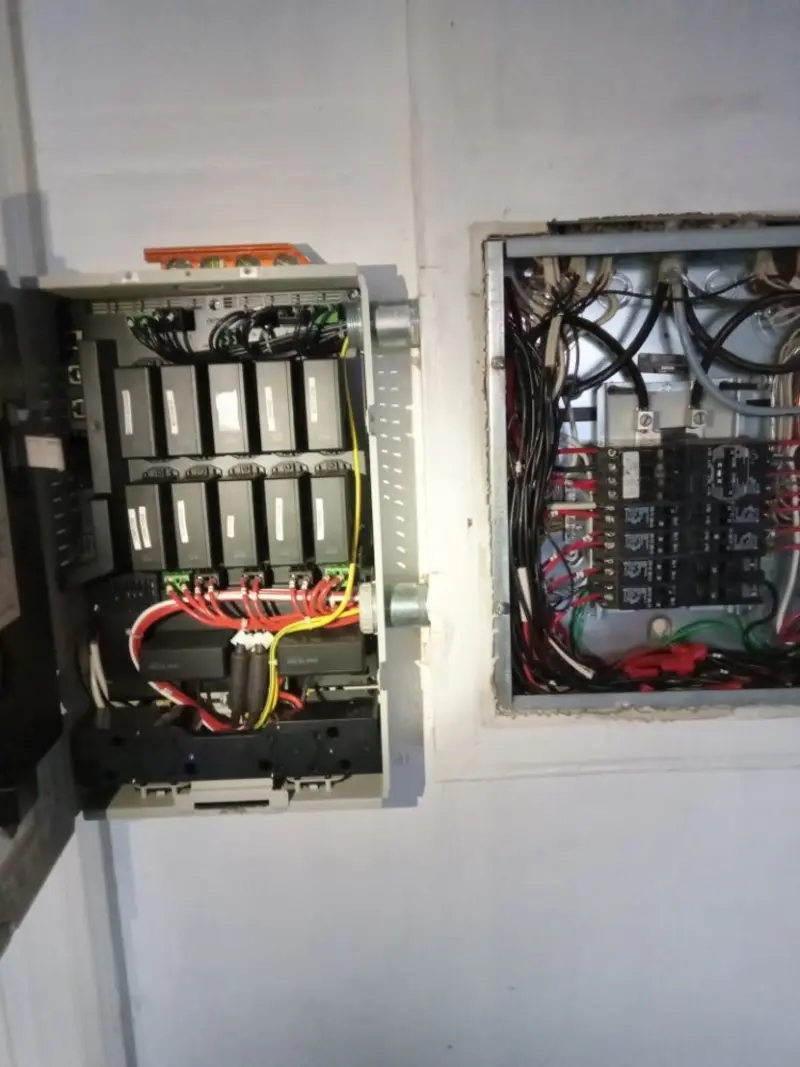 Electrical panel upgrade completed for Security Camera Wiring in Ridge Wood Heights